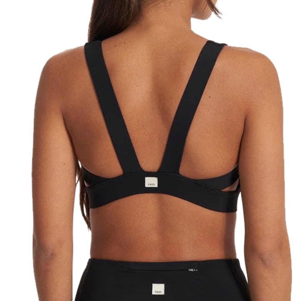 Vuori Stride Black Sports Bra